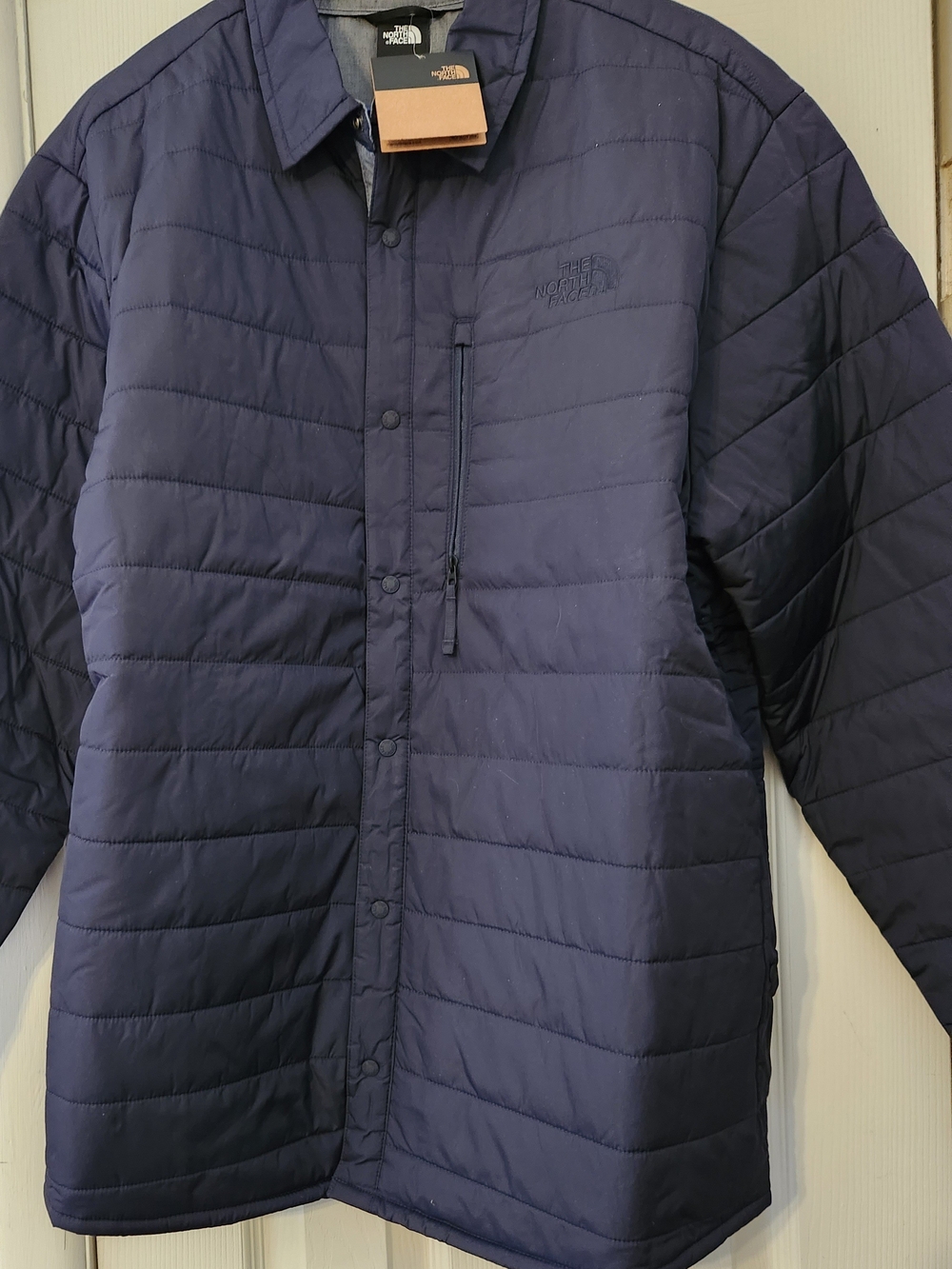 The North Face Men's Quilted Insulated Puffer Jacket - Navy Blue